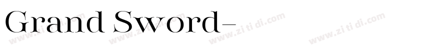 Grand Sword字体转换